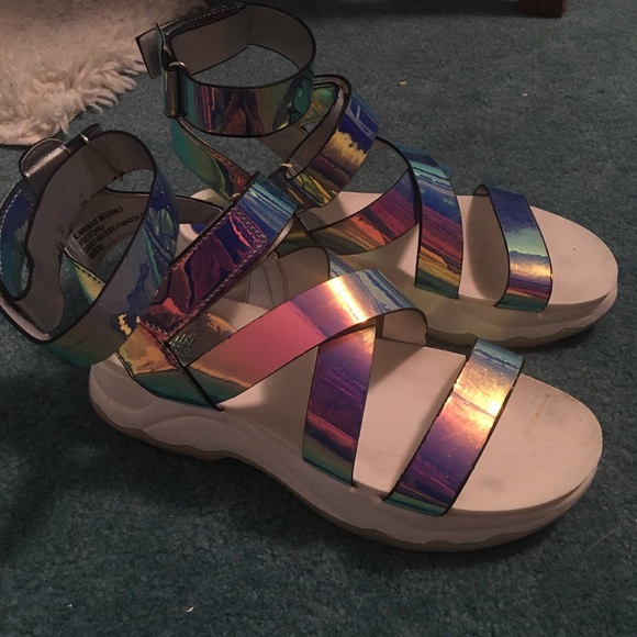 holographic sandals target
